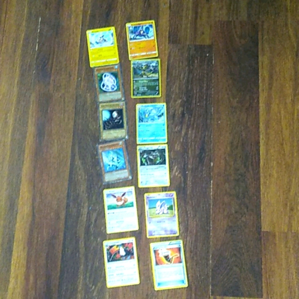 Pokemon and konami cards